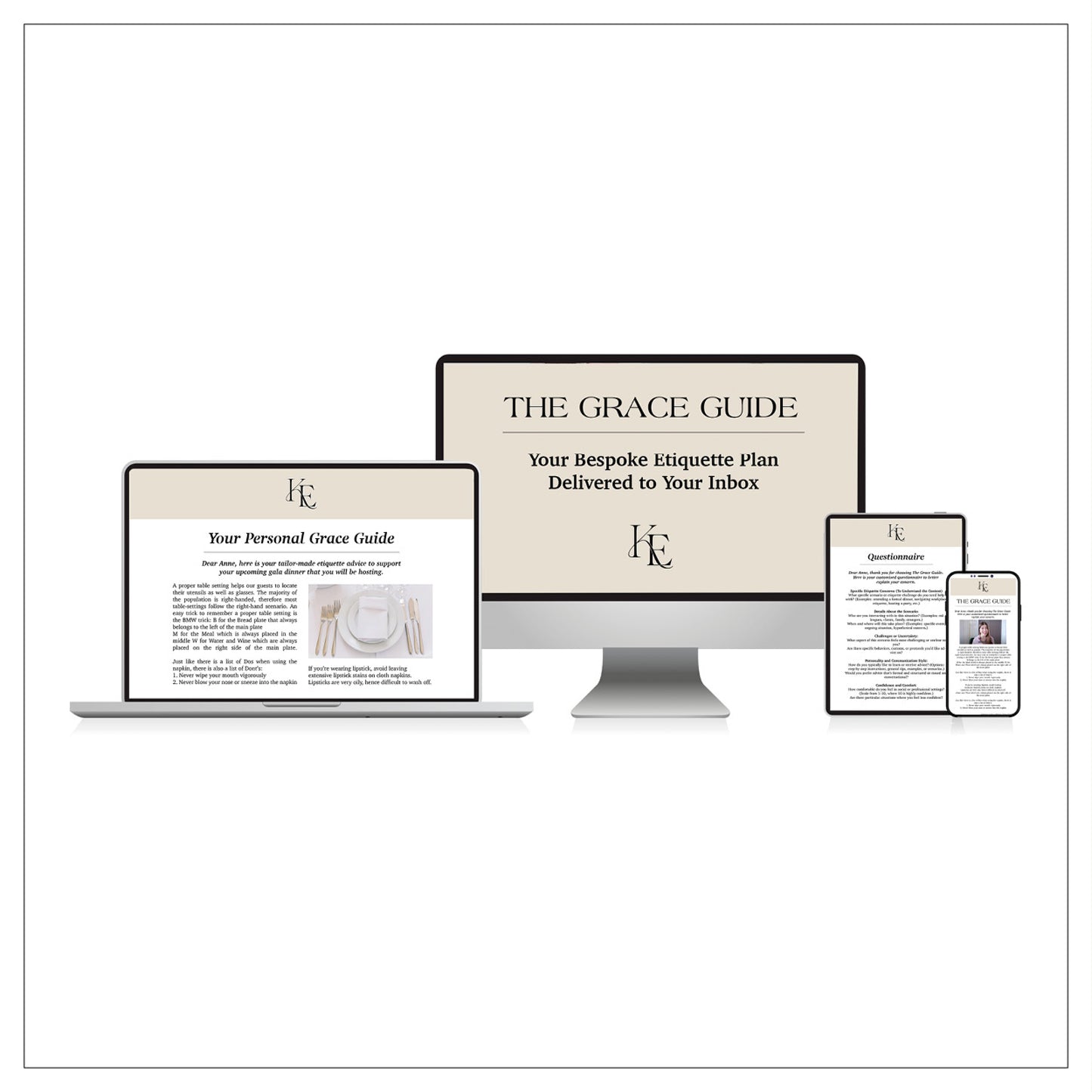 THE GRACE GUIDE: Your Bespoke Etiquette Plan + FREE Ebook!